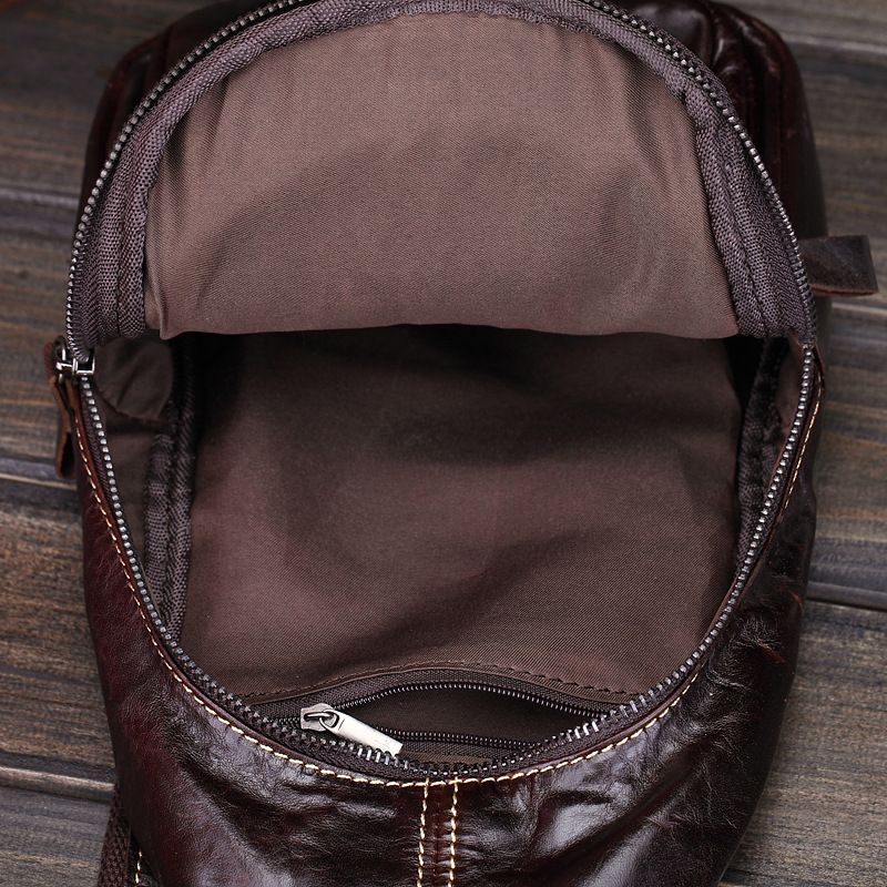 Mode Casual Umhängetasche Wachs Rindsleder Herren Tasche Vielseitig Täglich_voghion.com
