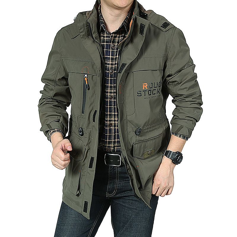 Geeignet für alle Jahreszeiten 2025 Frühling Herbst Casual Outdoor Militärmantel Schnelltrocknende Wanderjacke für Herren 086_voghion.com