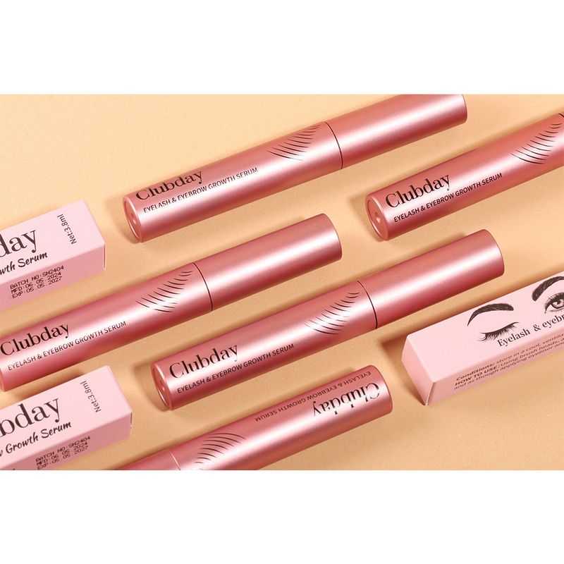 Siero trasparente per ciglia e sopracciglia Clubday - 3,8 ml - Potenziatore naturale della crescita per ciglia più folte, curve più lunghe e sopracciglia più folte_voghion.com