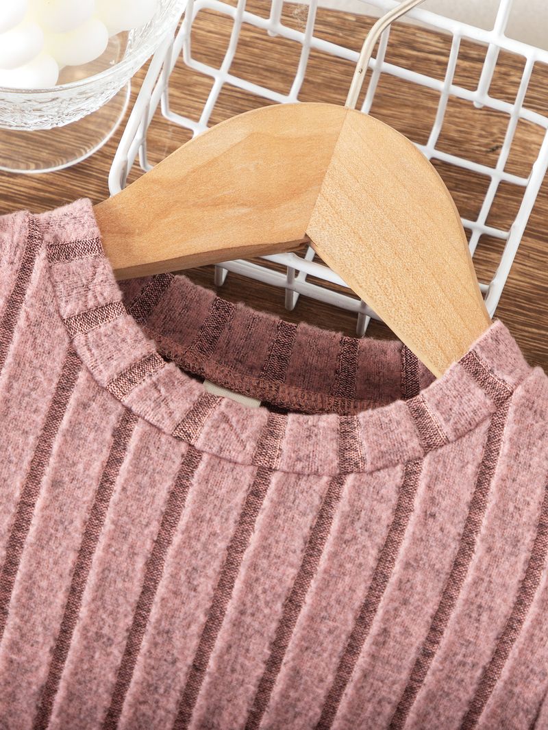 Europäischer und amerikanischer Herbst Neue Mädchen Langarmkleid Strickpullover Kleine und mittelgroße Kinderkleid Prinzessinnenkleid_voghion.com