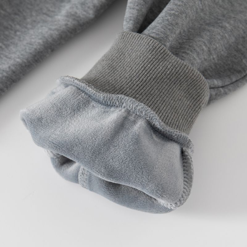 XUANMU Plus Pantaloni sportivi in velluto per ragazzi Inverno Nuovo abbigliamento per bambini Colore unito Bambini Pantaloni della tuta con elastico in vita per ragazzo Pantaloni 2-9Y XB033_voghion.com