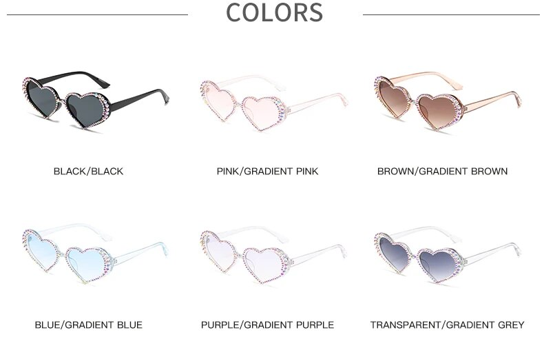 Nouvelles lunettes de soleil Water Diamond couleur bonbon Design femme punk grande monture lunettes pour femmes marque strass nuances_voghion.com