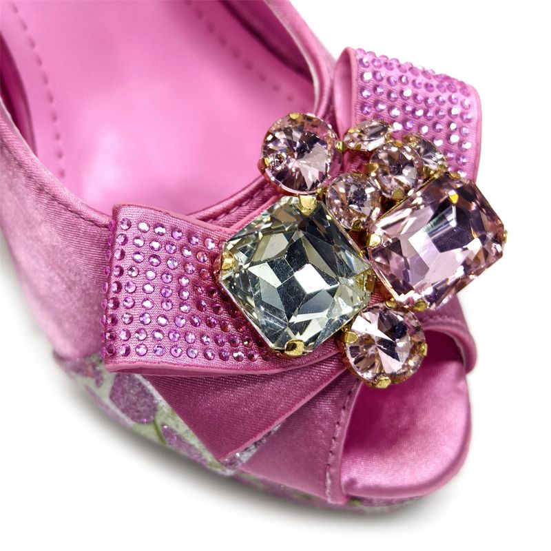 Sandalen mit klobigem Absatz und Strasssteinen – Offene Plateau-High Heels für Damen_voghion.com