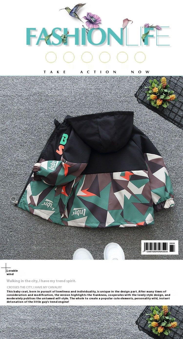Chaqueta de asalto de camuflaje para niños guapos para la primavera de 2024, chaqueta cortavientos informal, marca de moda para bebés_voghion.com