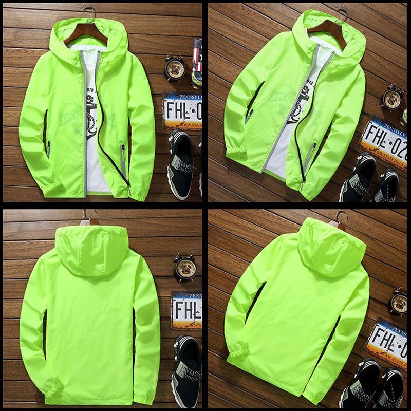 Mens Women Geocaching Geocache Sportswear Hooded Bomber Zipper Thin Reflective Sunscreen Windbreaker Skin Coat Jacket_voghion.com