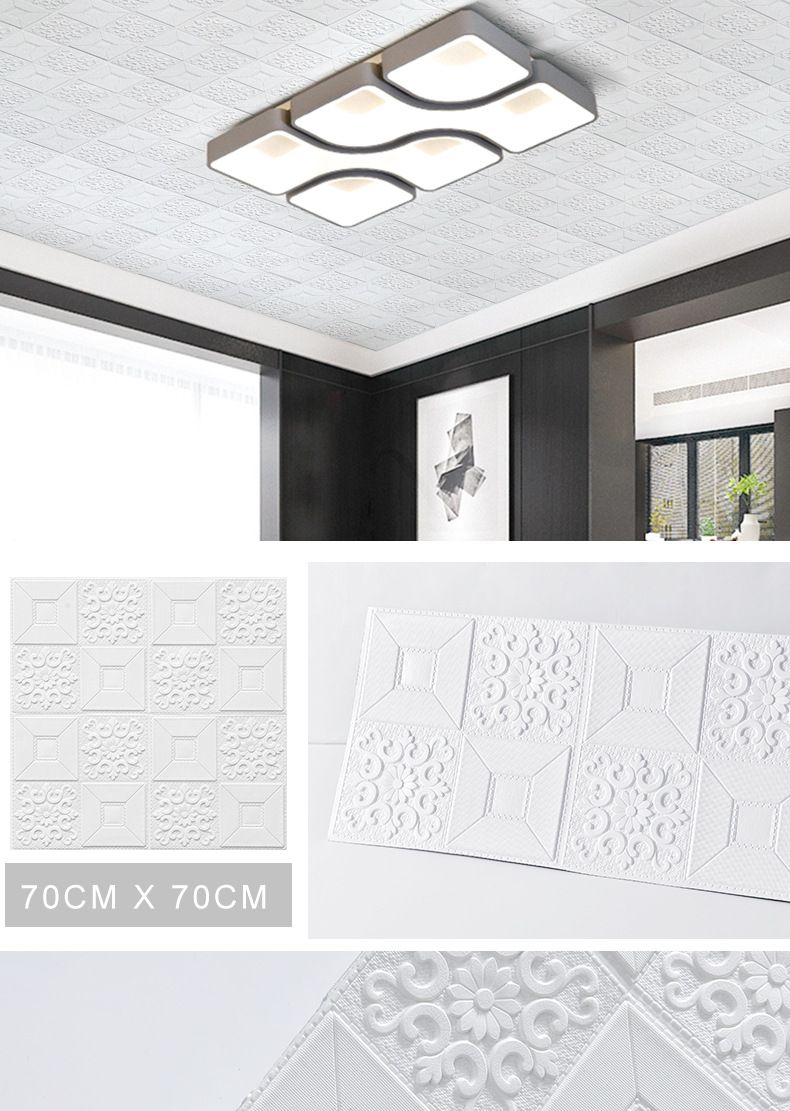 Mennyezeti matricák 3d háromdimenziós öntapadó falmatricák tető csúnya mennyezet vízálló nedvességálló tető tapéta mennyezeti tapéta_voghion.com