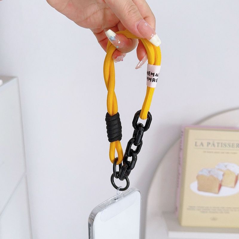 Σχοινί χειρός ντοπαμίνης, θήκη κινητού τηλεφώνου, κορδόνι, κοντό σχοινί, φορητό βραχιόλι καρπού, αλυσίδα anti-lost, μενταγιόν, μενταγιόν._voghion.com