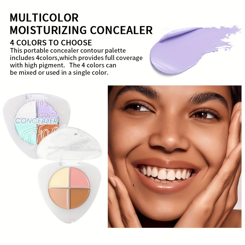 USHAS trucco viso a sei colori con evidenziatore speciale ombretto opaco illuminante_voghion.com