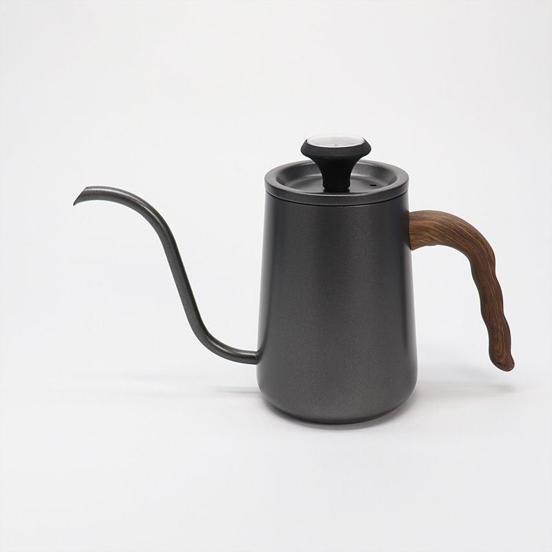 Hand Brew Slim 304 Stainless Steel Long Spout Coffee Household Thermometer Hanging Ear With Lid Water Boiling Kettle_voghion.com