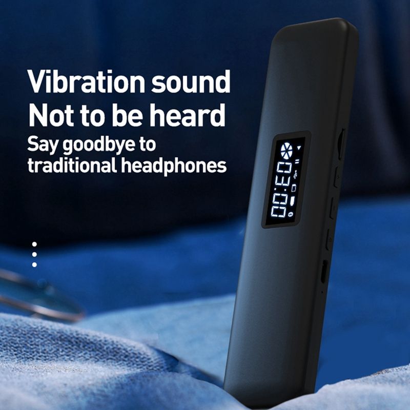 Under Pillow Bluetooth Bone Conduction Sound Box Rechargeable Wireless Stereo Soundbar White Noise Speaker_voghion.com