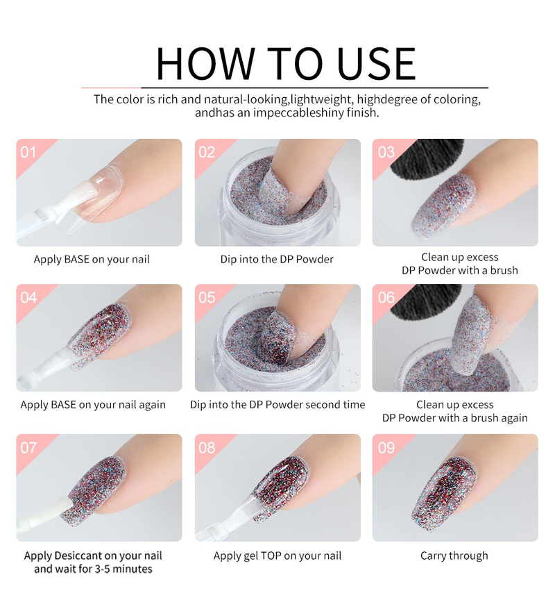 DP Soaking Set Dip Kit Polvere per unghie_voghion.com