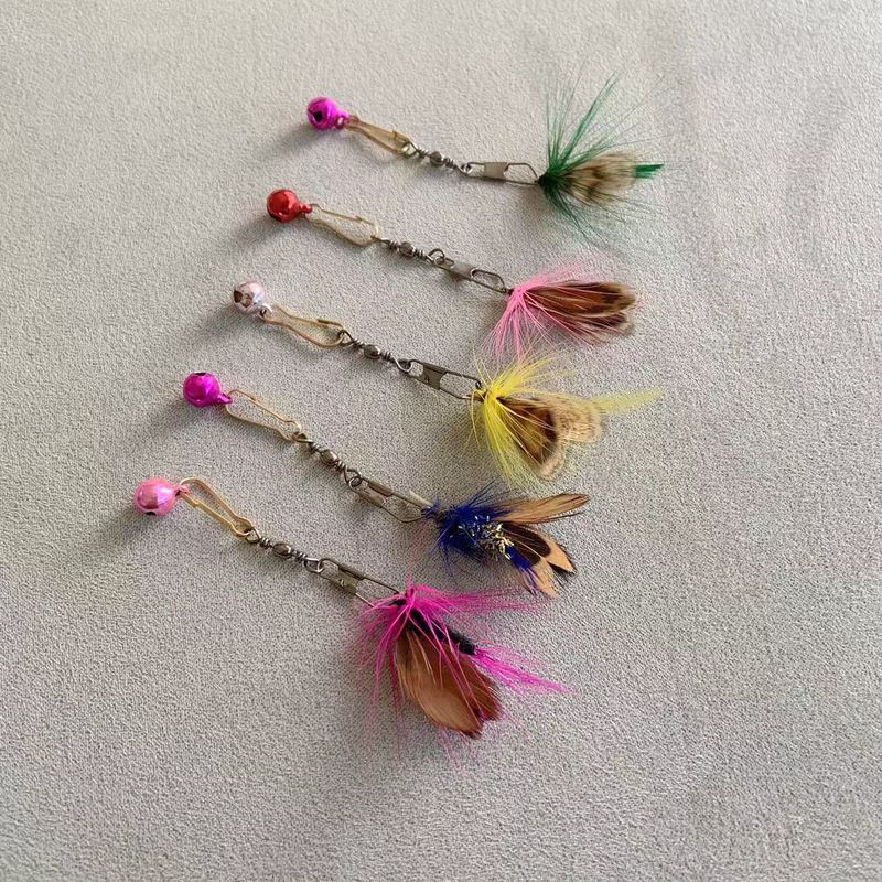 Small flying insect cat teaser pole replacement head feather Interactive cat toy 2023 new pet supplies cat teaser stick_voghion.com