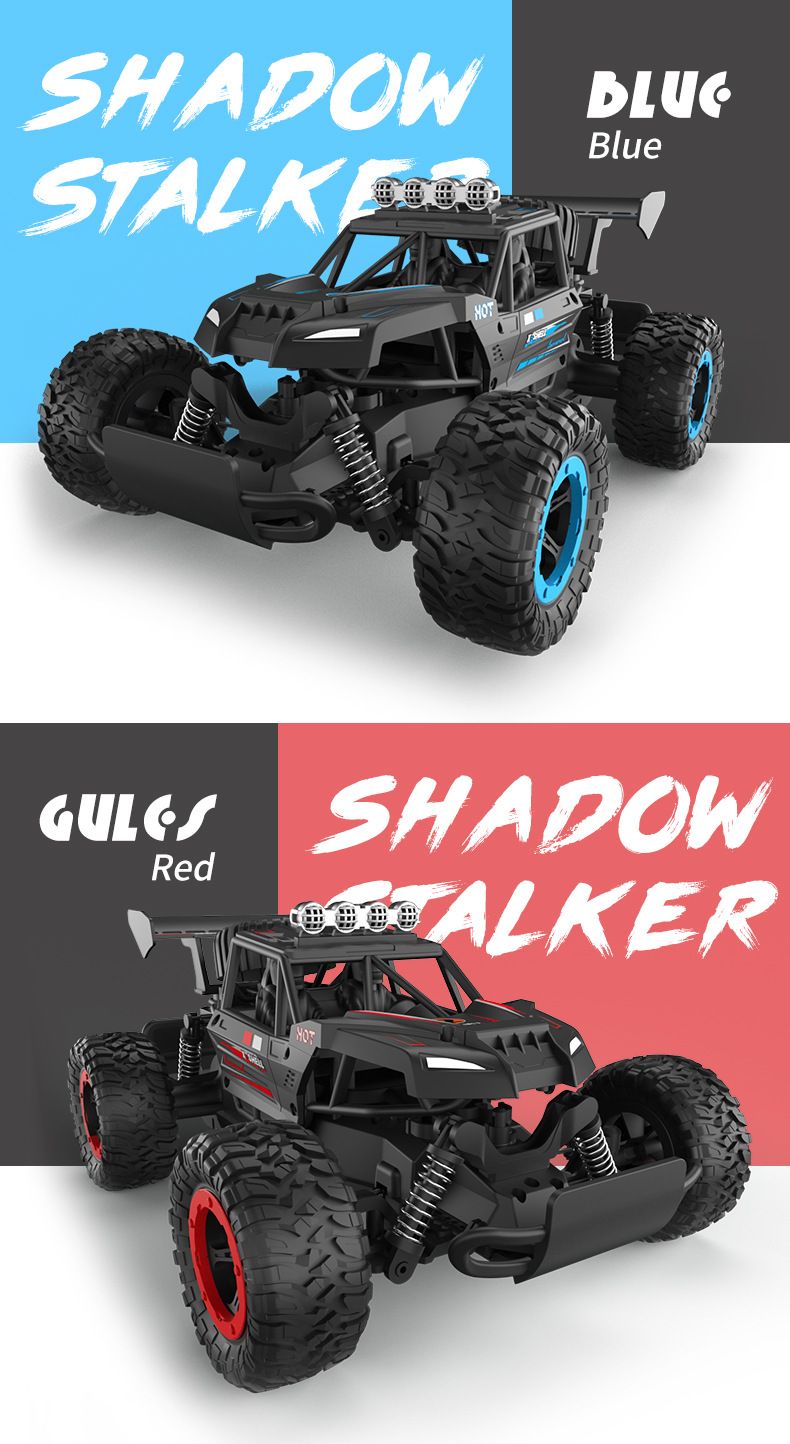 RC auta, hračka, pohon všech čtyř kol, terénní auto na dálkové ovládání, 2,4G, plnohodnotný plyn, plochý běh, závodní vysokorychlostní auto_voghion.com