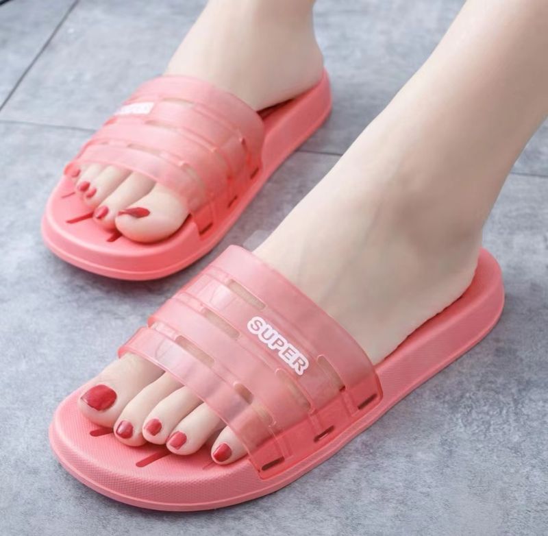 Smart Foot Light Magnetic Thick Sole Solid Color Bathroom Slippers_voghion.com