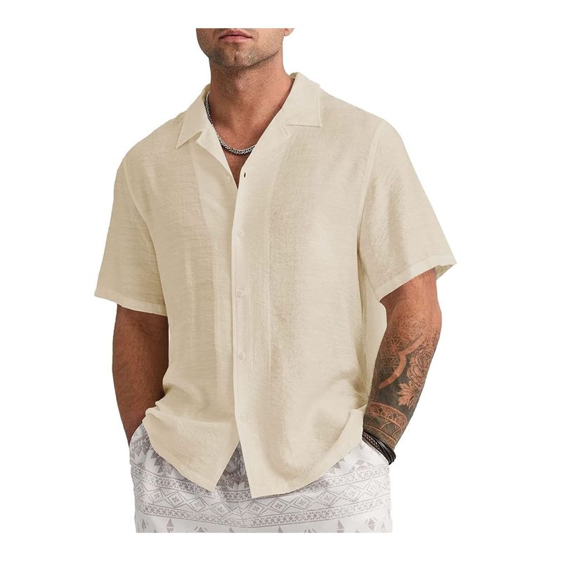 2025 Sommer Herren Kurzarm Strickjacke_voghion.com
