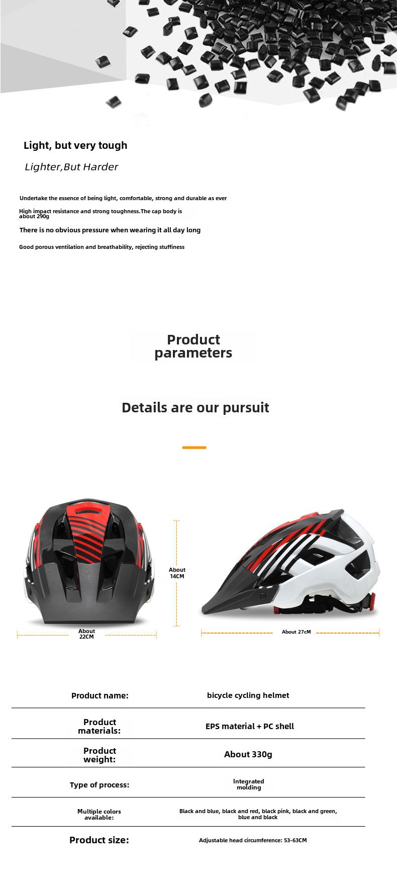 Fahrradhelm mit großer Krempe Fahrradhelm Einteiliger Fahrradhelm für Erwachsene_voghion.com