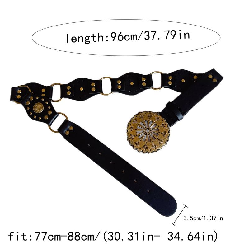 Cintura da donna in stile antico, unica, con patchwork cavo e cintura esagerata alla moda_voghion.com