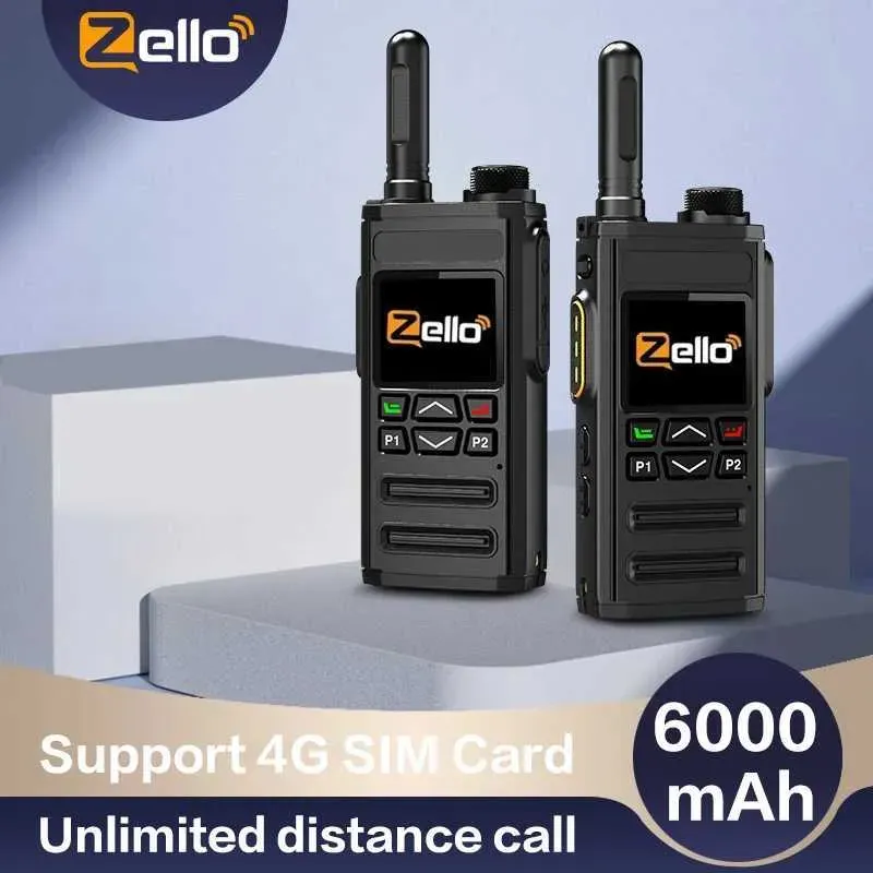 Lepsza jakość Zello 4g Karta SIM Sieć WiFi Telefon komórkowy Radio Duży zasięg 100 mil Profesjonalny POC Walkie Talkie X250129_voghion.com
