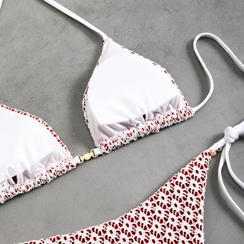 2025 Two-Piece Swimsuit Sexy Halter Tie Bikini Swimwear For Women_voghion.com
