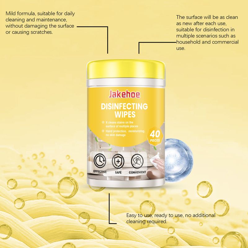 Jakehoe Multi-Surface Cleaning Wipes For Household Kitchen Surfaces Multi-Purpose Household Decontamination Cleaning Wipes_voghion.com