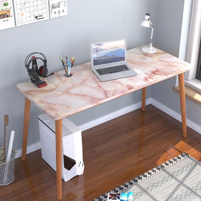 Carta da parati autoadesiva in PVC impermeabile con adesivo istantaneo Jade Marble, adatta per ripiani, armadietti e paraschizzi._voghion.com