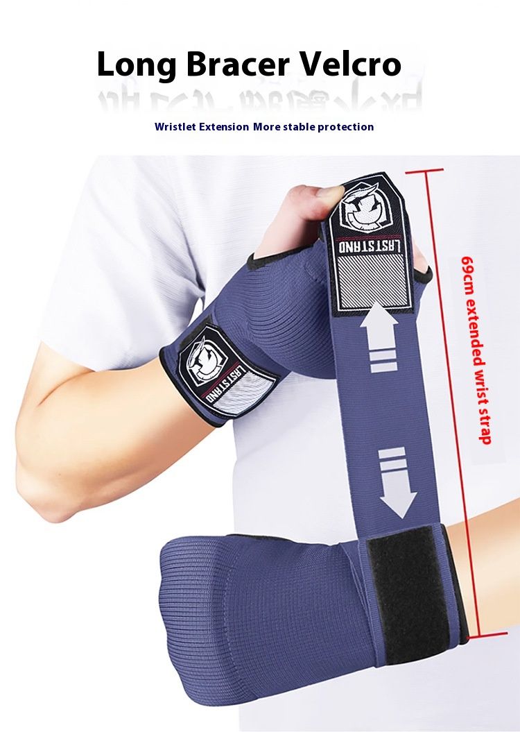 Gelhandschoenen, boksschoenen met halve vingers, luie mannen snel met de hand omwikkelde beschermende handdoek, Sanda boksbandage, taekwondo voor mannen en vrouwen_voghion.com