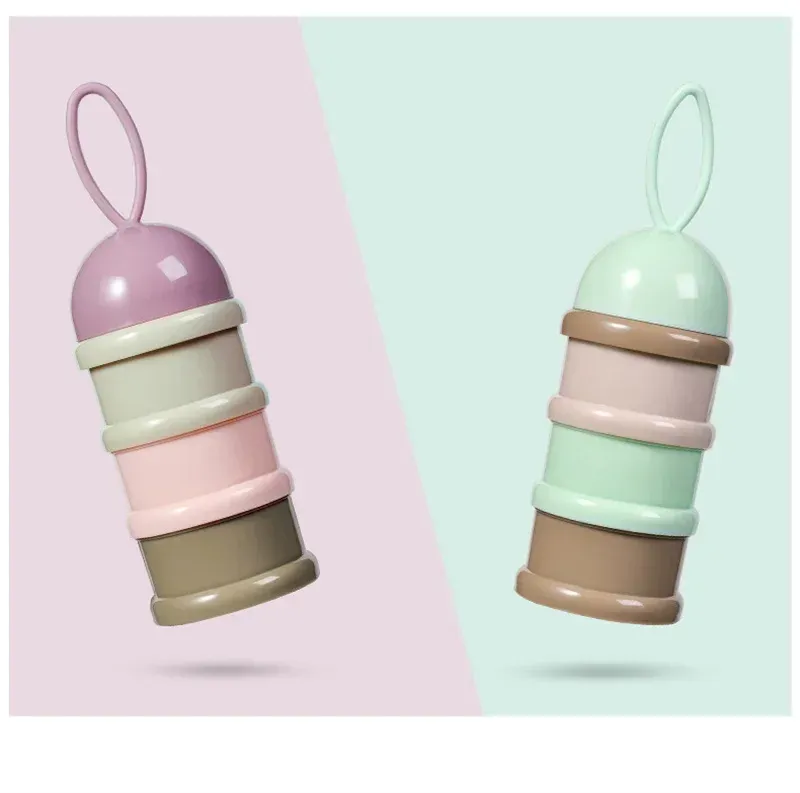 3-Layer Cartoon Baby Formula Milk Storage Container for Portable Travel - Essential Cereal Powder Dispenser_voghion.com