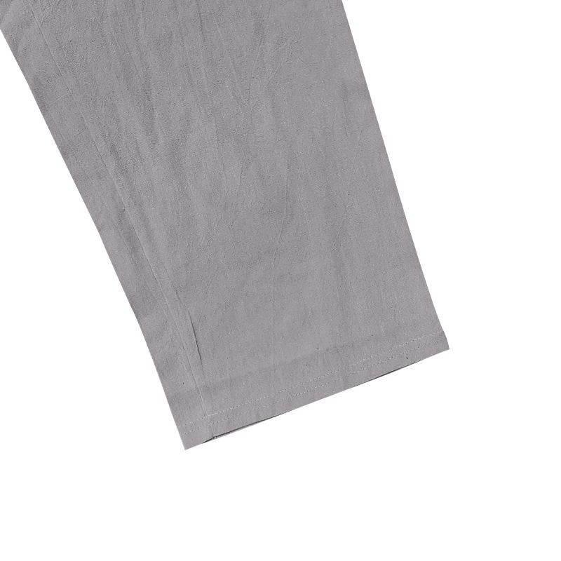 Männerkleeder Véier Saisone Léngen Männer Casual Loose Atmungsaktiv Laangärmlech Hosen Hemd Strandkostüm_voghion.com