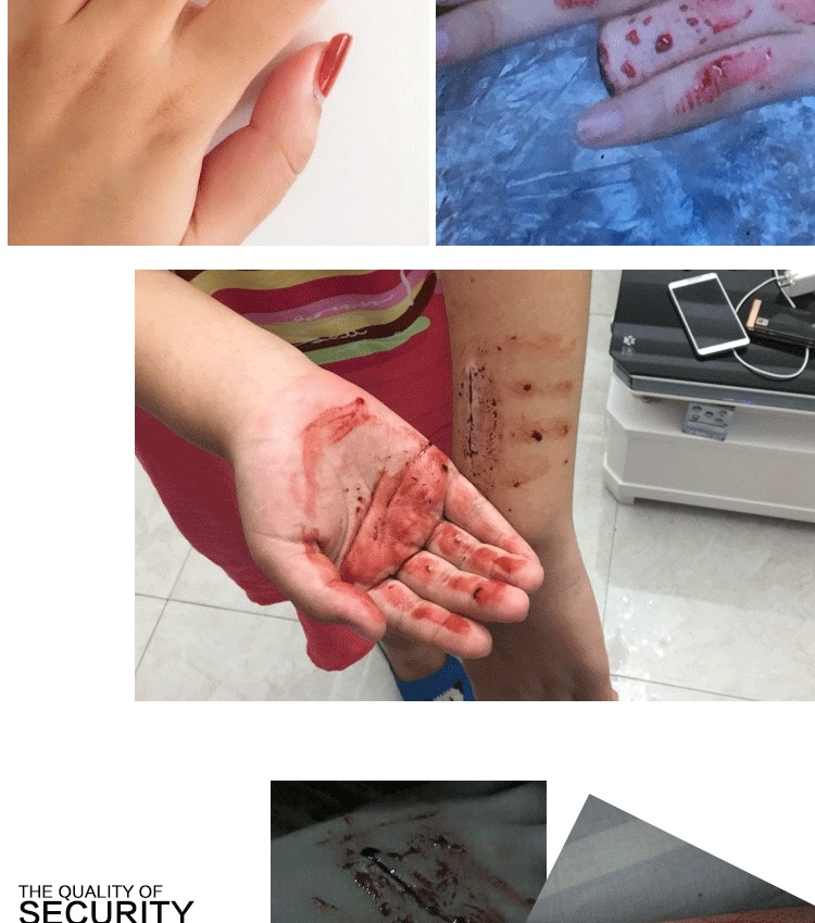 Halloween-Requisiten, künstliches Plasma, trockene Geräusche, Zombie-Gesichts-Make-up, Plasma-Creme, weiblicher Geist_voghion.com