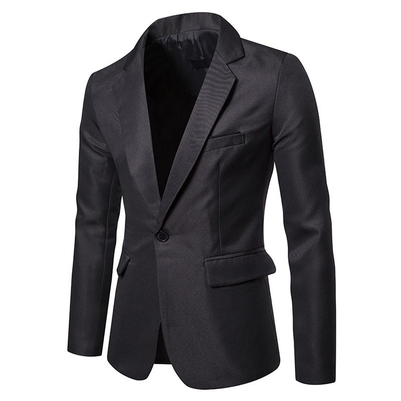 Abito professionale da uomo slim fit oversize primavera e autunno 2019, top monopezzo, abito con un bottone_voghion.com