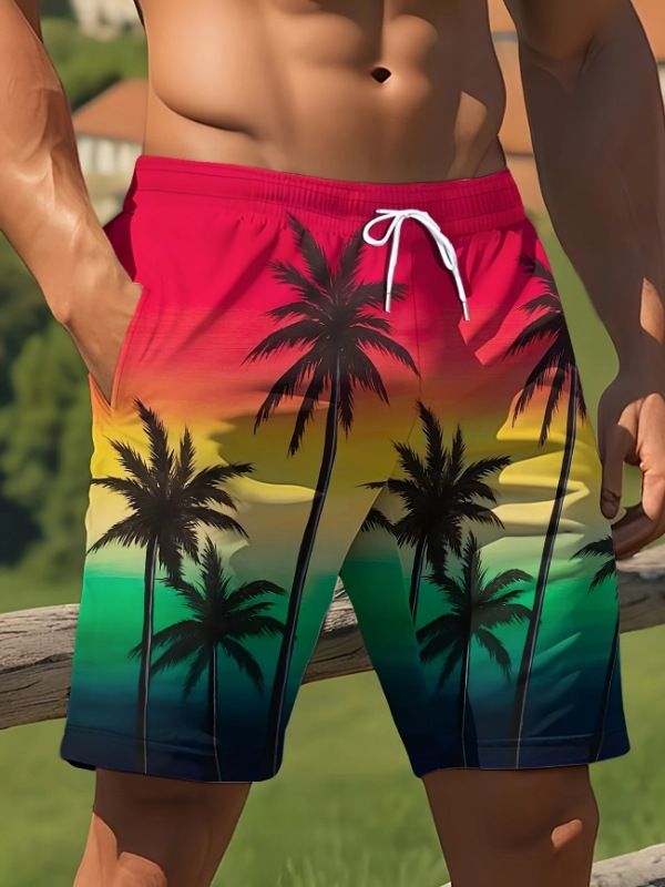 25-letnie nowe, męskie spodnie plażowe w stylu hawajskim, drukowane cyfrowo 3D_voghion.com