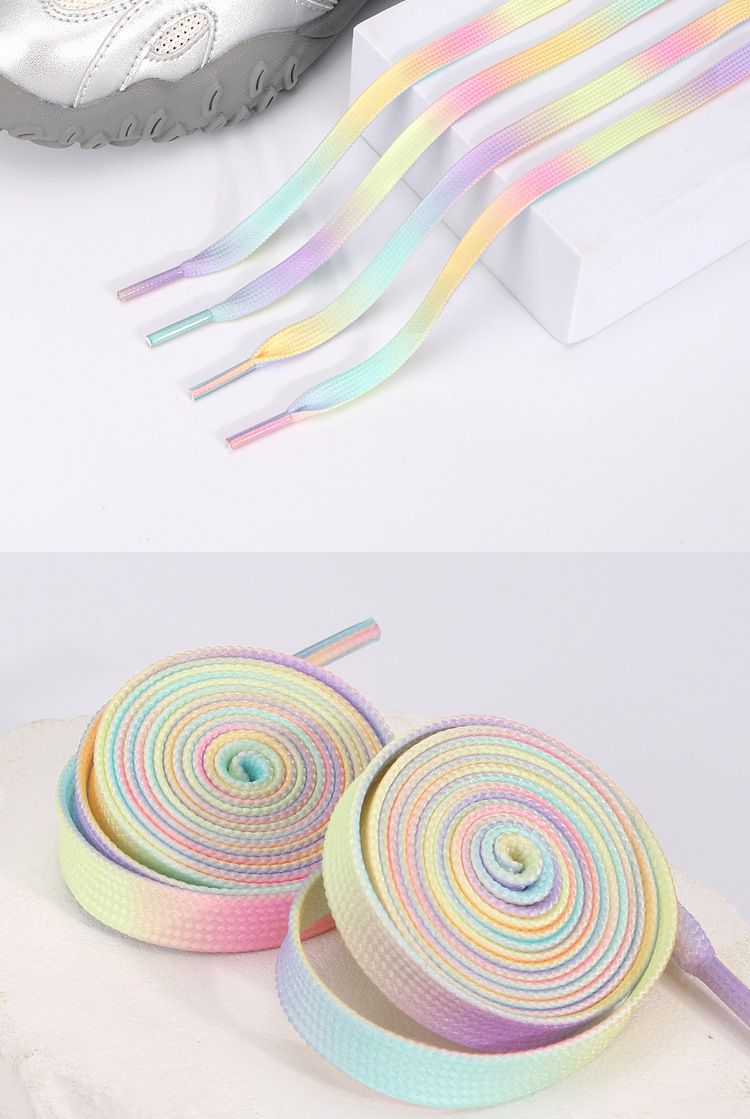Lacci per scarpe color arcobaleno - Extra lunghi da 80 cm a 160 cm, resistenti ed eleganti per scarpe da ginnastica, casual e da lavoro_voghion.com