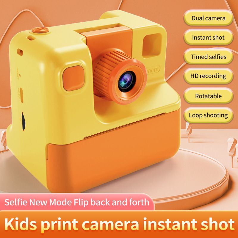 CP09 Polaroid Portable Thermal Printing Stylish Children's Camera_voghion.com