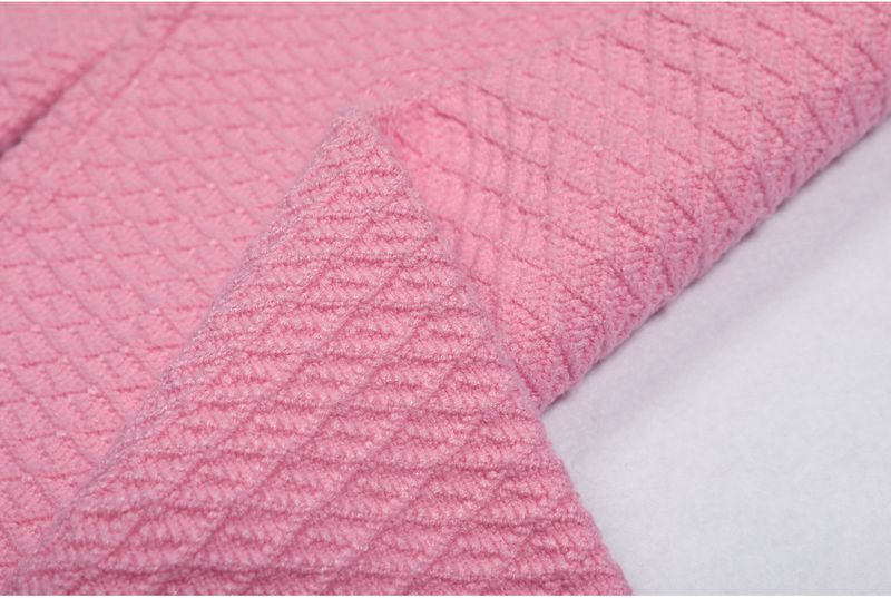 Luxury Knit Suit Set – Elegant Long Sleeve Cardigan & Straight Leg Pants (Black/Pink/White, Sizes S-XL)_voghion.com