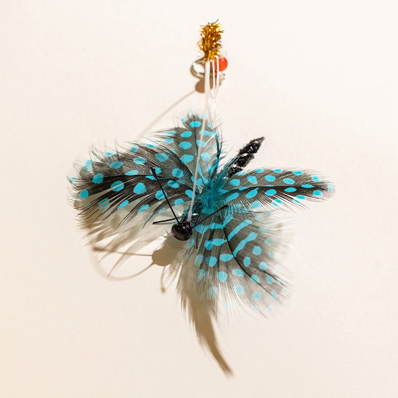 Feather Butterfly Pet Toy New Cat Teaser Wand Replacement Head_voghion.com