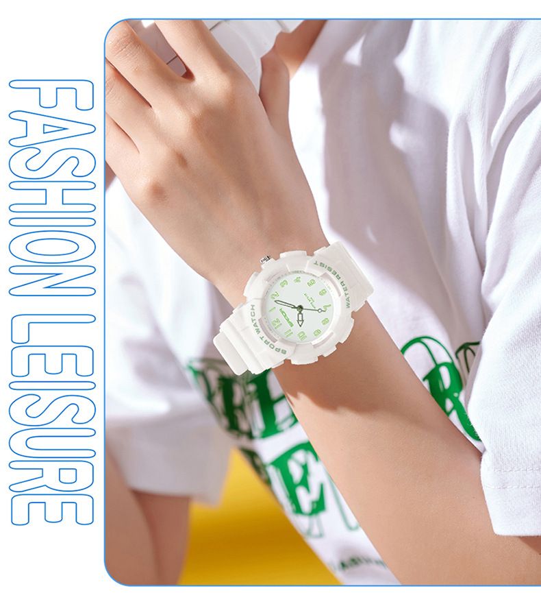 Orologio sportivo unisex alla moda con display digitale, impermeabile fino a 50 m, cinturino in TPU leggero, casual ed elegante per adolescenti e adulti._voghion.com