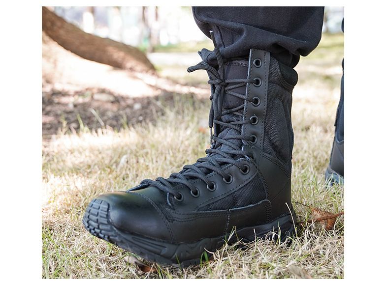 Men’s Shoes CQB.SWAT New Airborne Boots Summer Breathable Hiking Boots Men's High Top Combat Boots Men's Outdoor Hiking Training Shoes_voghion.com