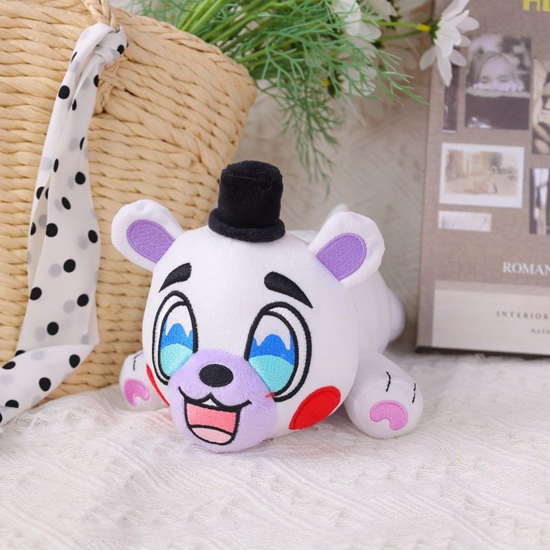 Plush Fnaf Bear Toy Night Game Clown Girl Stuffed Toy By Jili 25cm Short Customizable Plush_voghion.com
