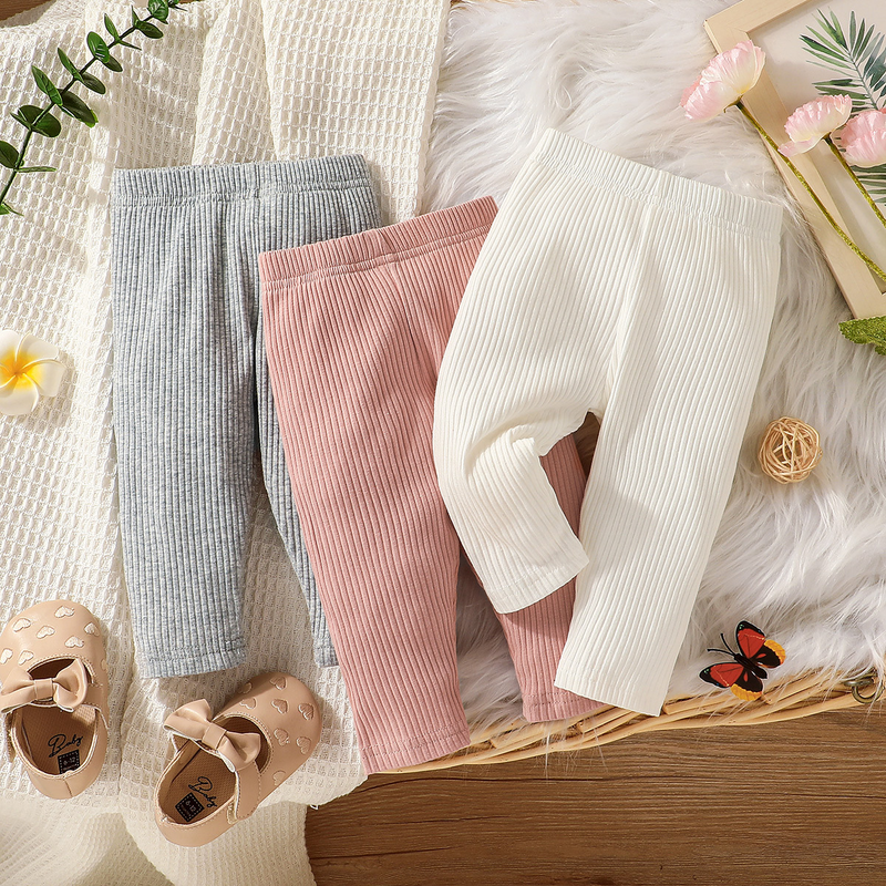 Mother&Kids Boys and girls baby pants three three-color combination casual pants set_voghion.com