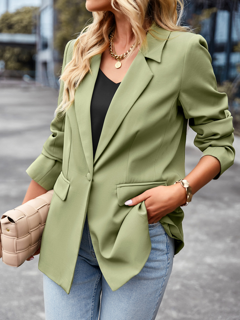 Women's Casual Small Suit Versatile Professional Formal Coat_voghion.com