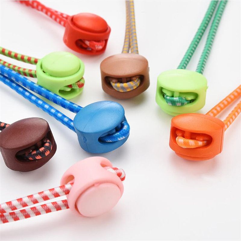 1 paio di lacci per scarpe da ginnastica elastici senza cravatta per scarpe che si allungano blocco lacci pigri lacci rapidi in gomma lacci rotondi_voghion.com