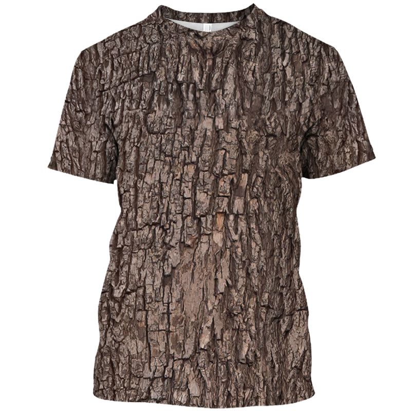 Outdoor Camouflage Jungle Camo Sommer Herren T-Shirt Lustiges O-Ausschnitt Schnelltrocknend Lose Jagd Tough Guy Persönlichkeit Kurzarm Top_voghion.com