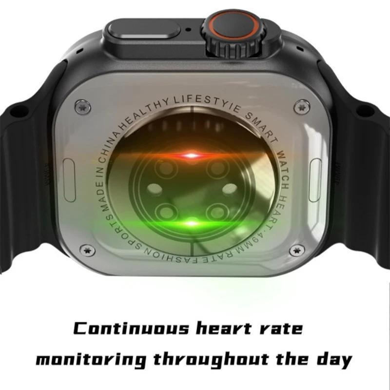 Multi-Sport IW8 Ultra Smart Series 8 49mm 2.16" HD képernyő Bluetooth hívás NFC IP68 vízálló hőmérséklet-érzékelős okosóra férfiaknak_voghion.com