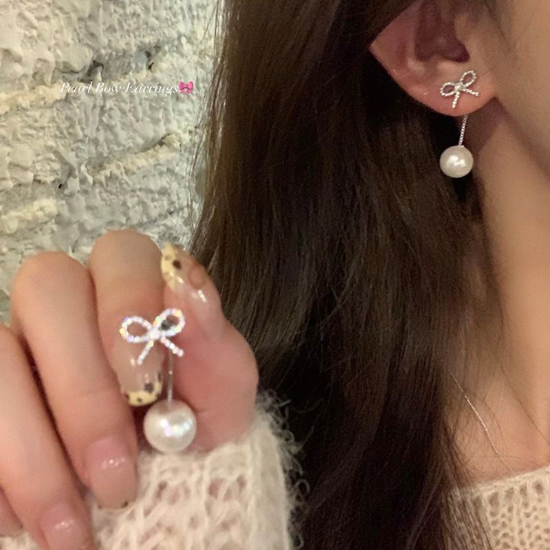 ins Style Simple Silver Needle Versatile Earrings Light Luxury Commuter Metal Circle Earrings Women's High-end Earrings_voghion.com