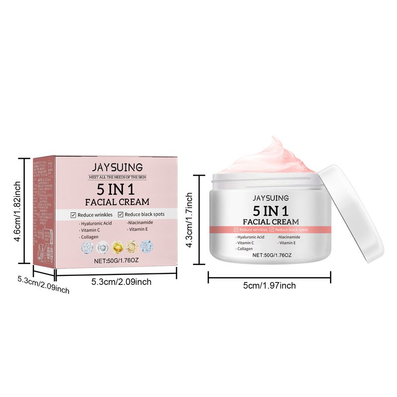 Jaysuing 5 In 1 Facial Cream, Firming And Anti-Wrinkle Moisturizing Facial Skin Anti-Aging Cream_voghion.com
