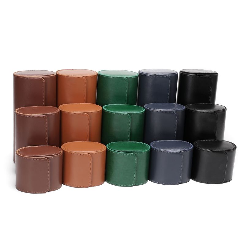 Portable Watch Box High Grade Leather Black Watch Storage Box Dustproof And Drop Proof Multifunctional Portable Watch Bag_voghion.com