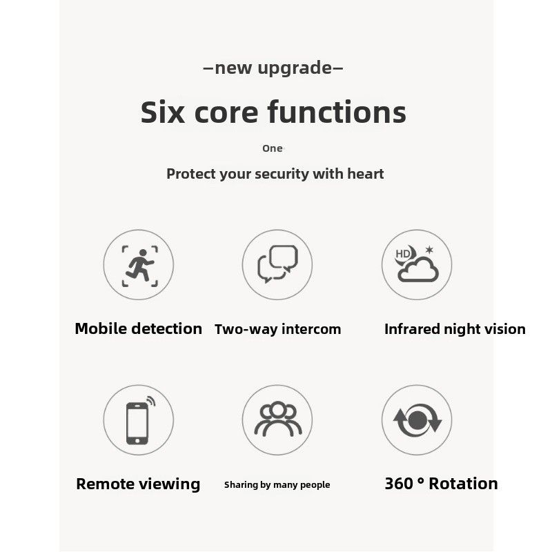 New A4 camera high definition night vision 1080p two-way voice wireless wifi camera_voghion.com