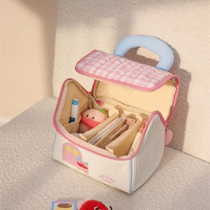 Large Capacity Makeup Bag For Women - Cute & Portable Travel Cosmetic Organizer With Multiple Compartments_voghion.com