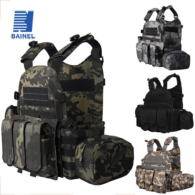 Állítható Python Camo 6094 Taktikai Katonai Molle Mellény Airsoft Army Testpáncél Kültéri Vadászati Terepharc Plate_voghion.com