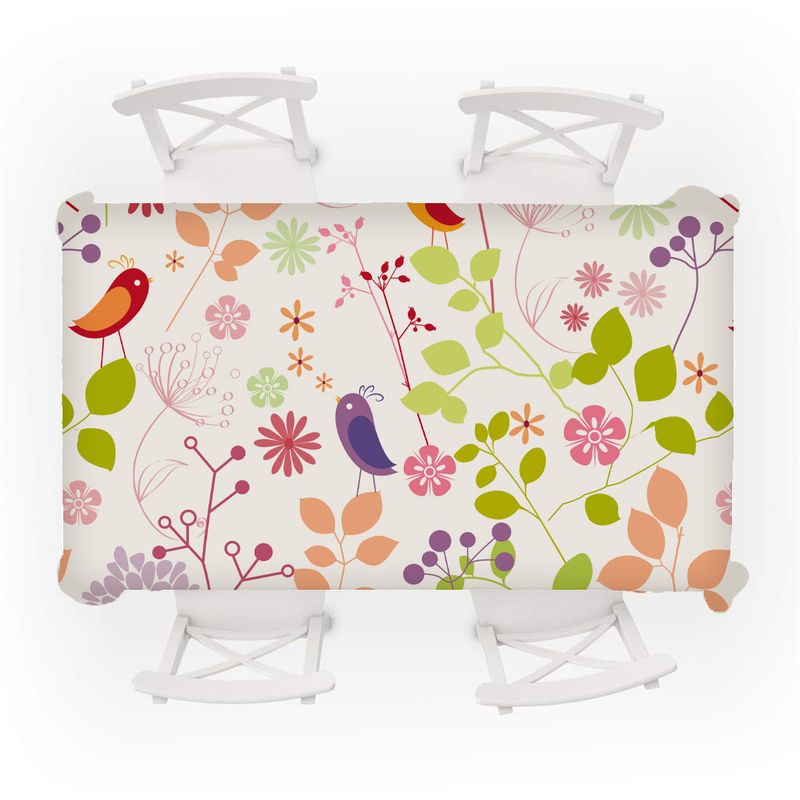 Nappe de Table en coton et lin, plante Simple et fraîche, vente en gros, nappe de thé, nappe de Table à manger, nouvelle collection_voghion.com